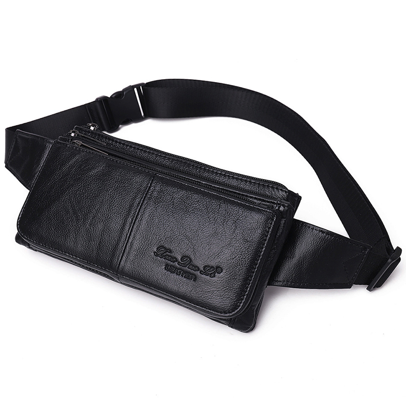 Leatherwork Belt - Marsupio da Uomo in Vera Pelle