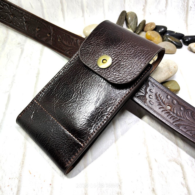 Leatherwork Belt - Marsupio per cellulare guaina per telefono
