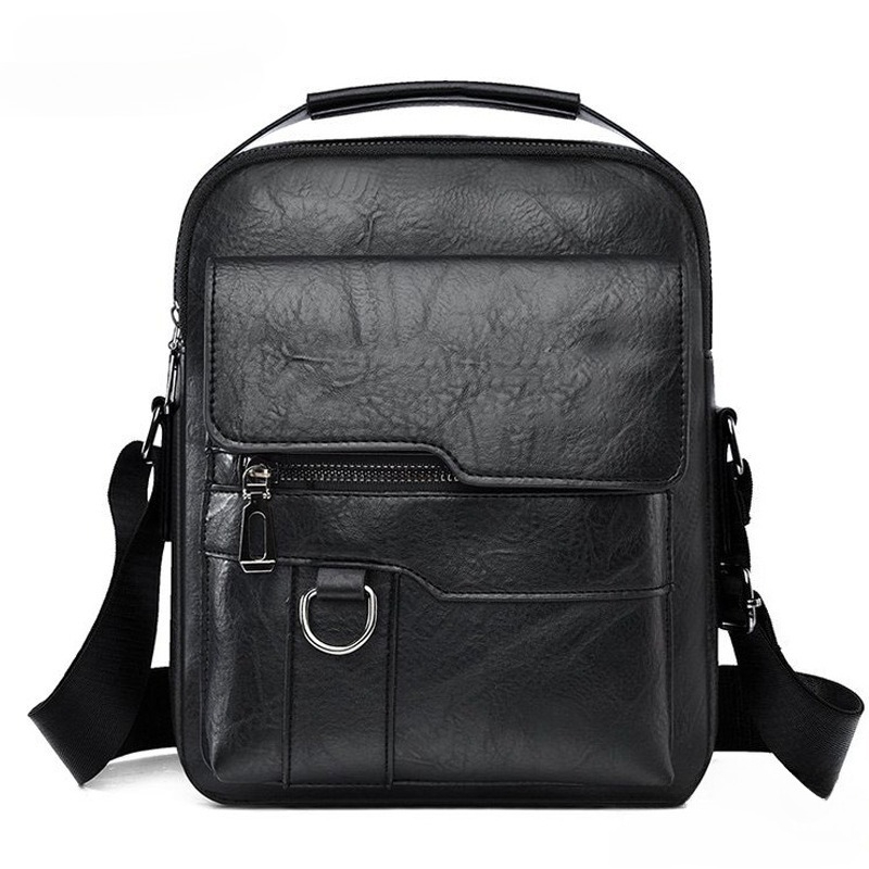 Leather Work Bag Mens - Borsa a Tracolla da Uomo alla