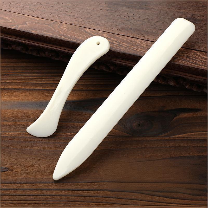 Bone Folder Tool - 2 Pezzi Piegacarte in Pelle Resistente