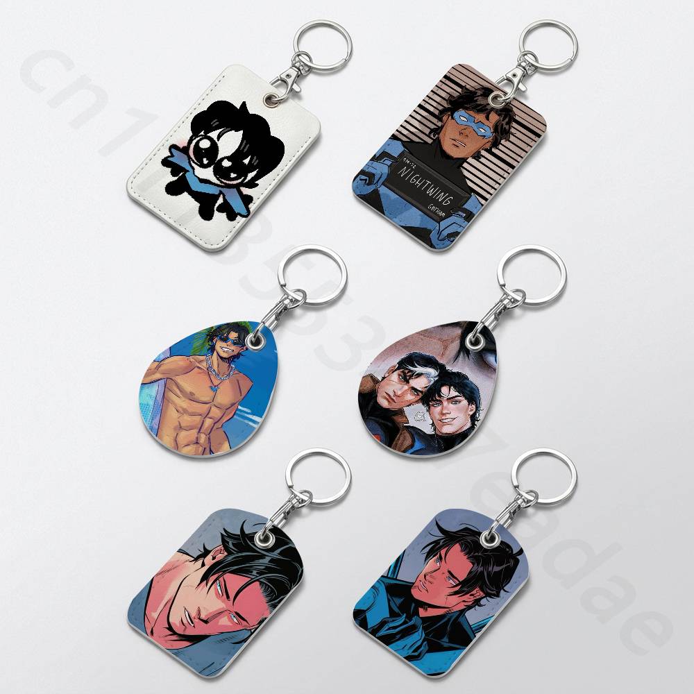 Leather Working - Portachiavi D-Dick Grayson, grazioso e pratico,