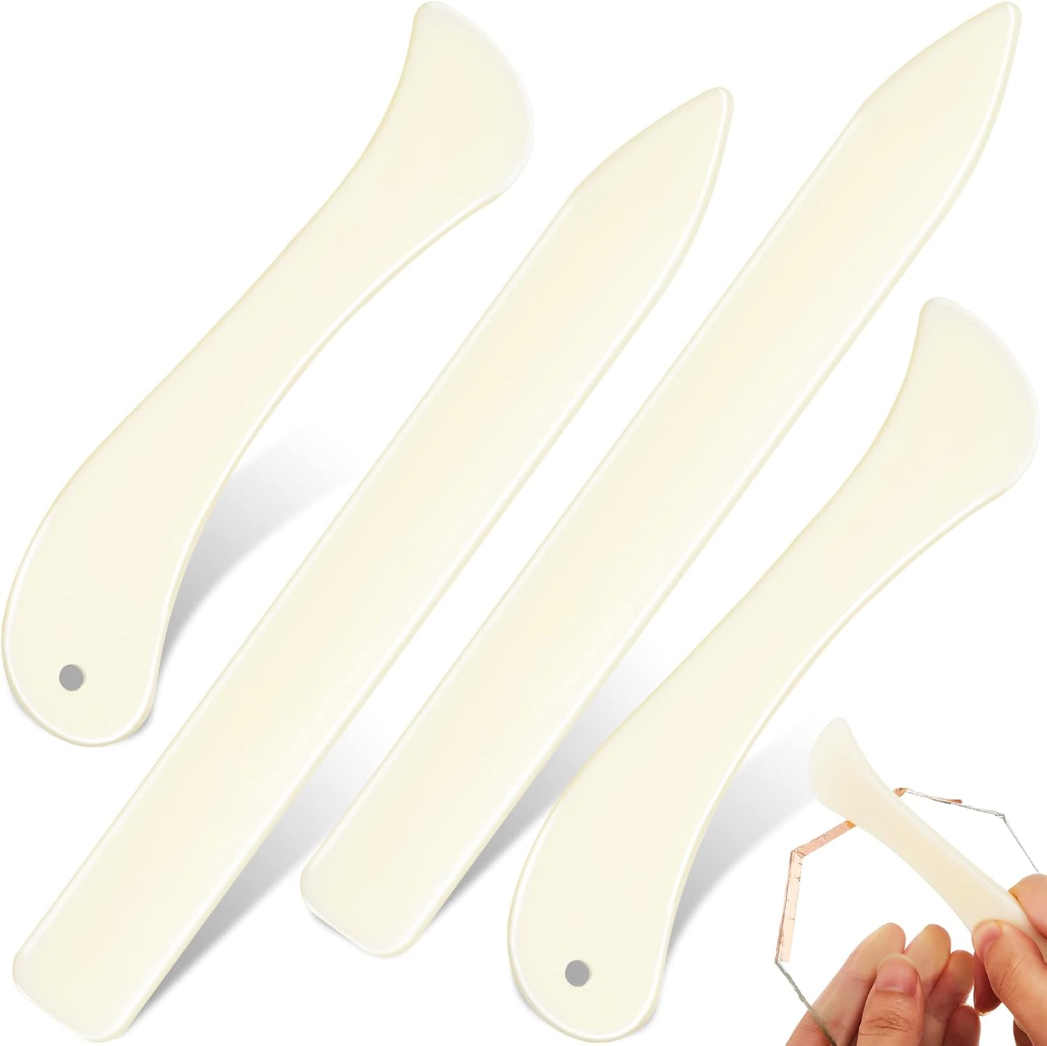 Bone Folder Tool - Piegatore per Lavorazione del Cuoio Professionale,