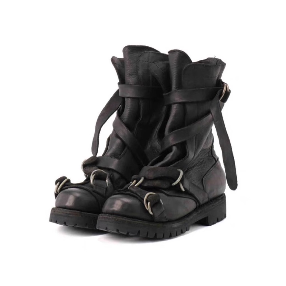Leatherwork Belt - Stivali da moto in pelle da