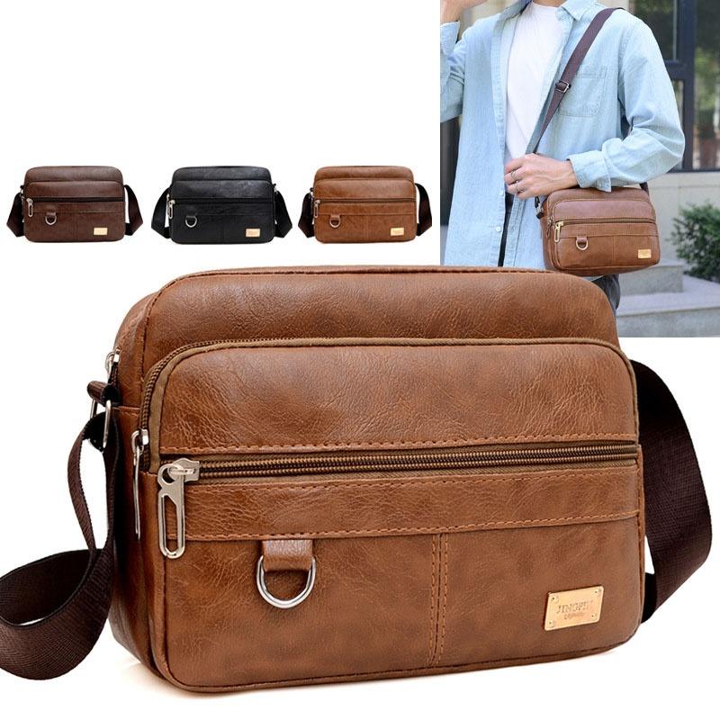 Borsa a tracolla da uomo in pe - Leather Work Bag Mens recensione e prezzo