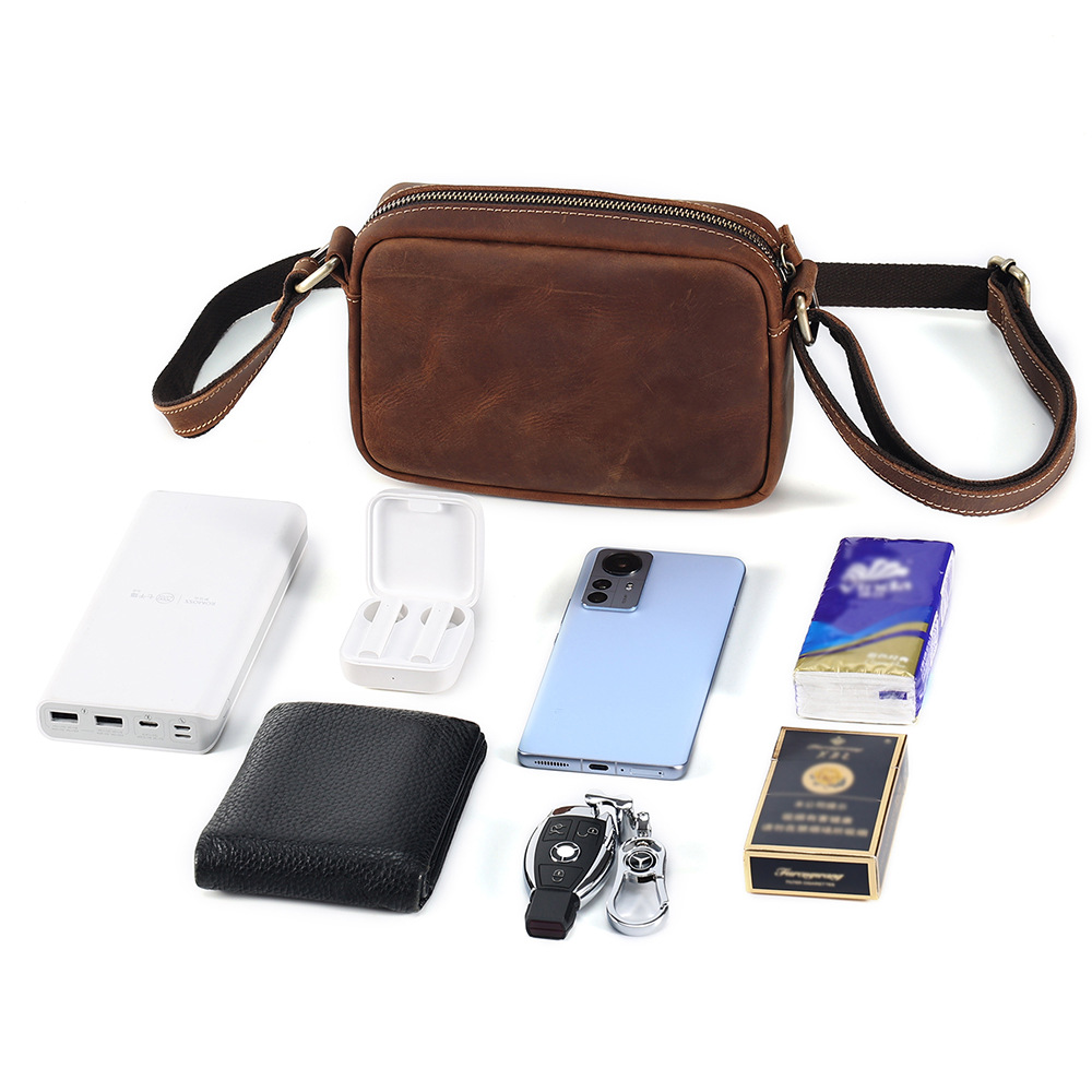 Borsa a Tracolla in Vera Pelle - Leather Work Bag Mens recensione e prezzo
