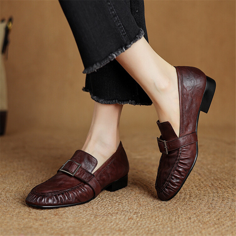Nuove pompe da donna in vera p - Leather Work Heels recensione e prezzo