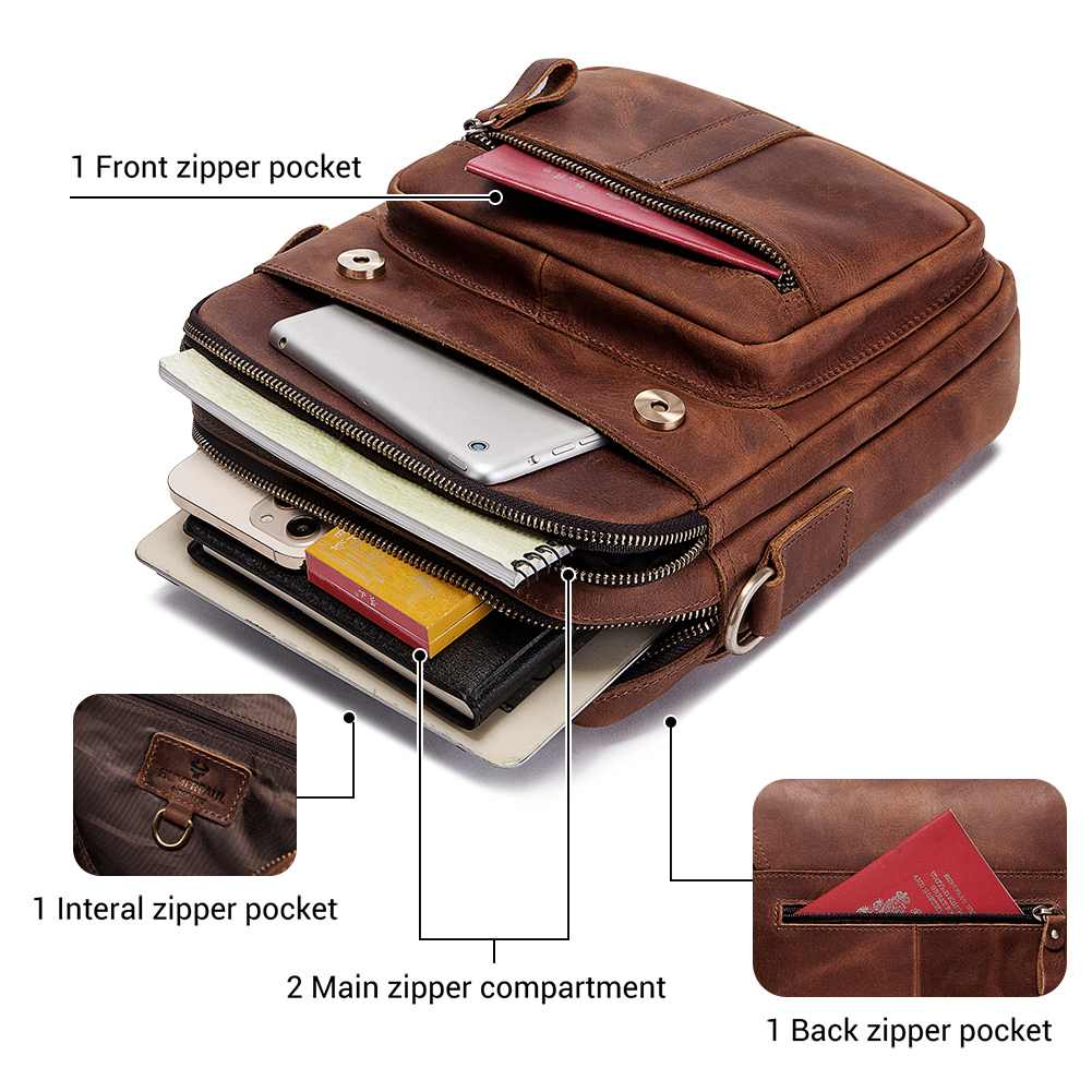 HUMERPAUL Borsa a tracolla da  - Leather Work Bag Mens recensione e prezzo