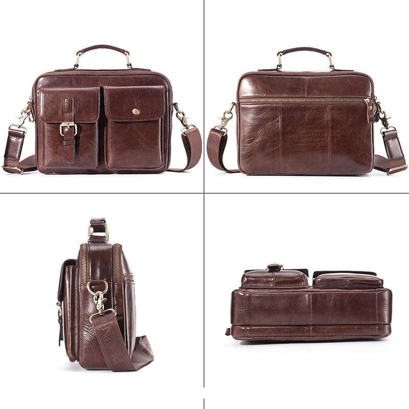 Nuovissima borsa a tracolla in - Leather Work Bag Mens recensione e prezzo