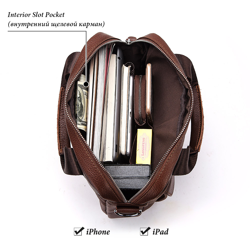 Borse da uomo in vera pelle du - Leather Work Bag Mens recensione e prezzo
